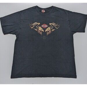 Vintage Harley Davidson Shirt Mens Large Black Low Country Charleston SC 2005